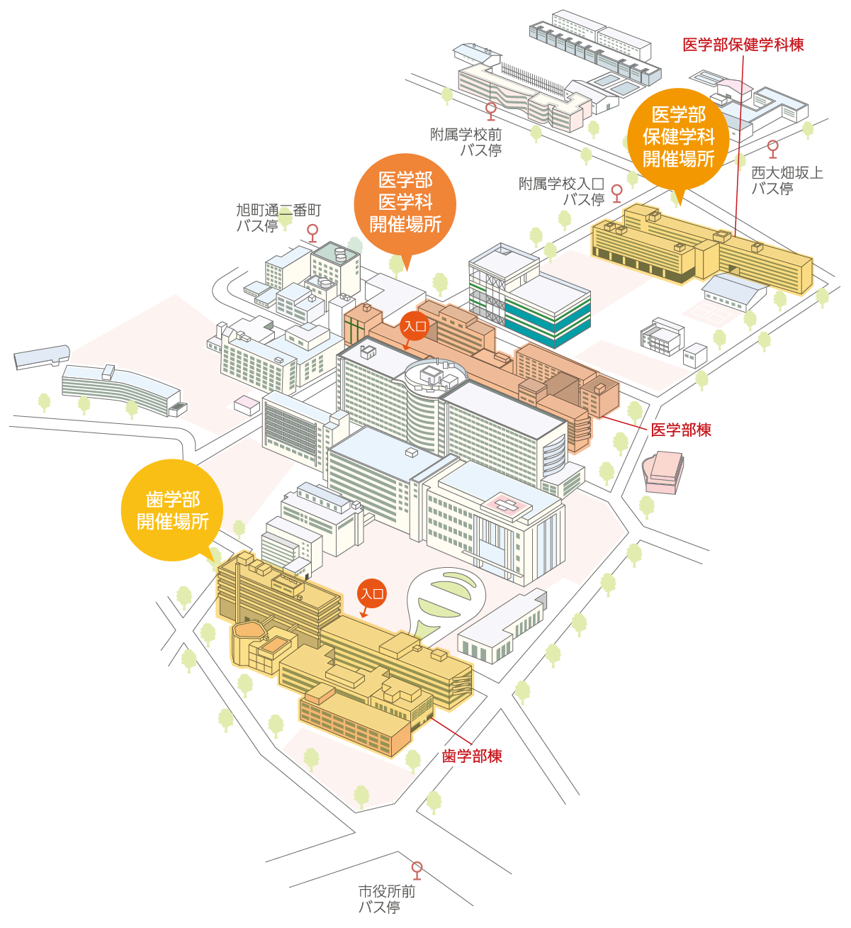 旭町キャンパスMAP