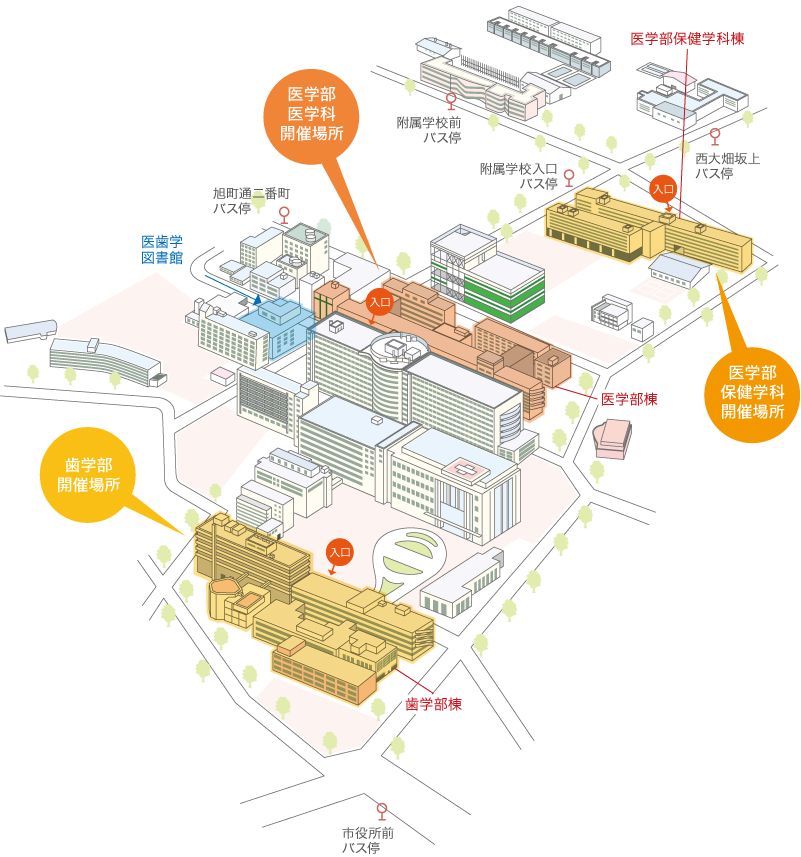 旭町キャンパスMAP