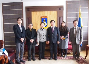 モンゴル科学技術大学を表敬訪問