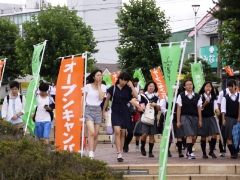五十嵐キャンパス正門付近の様子