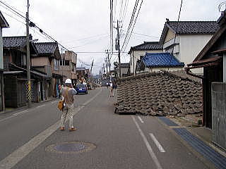 被災状況調査の写真