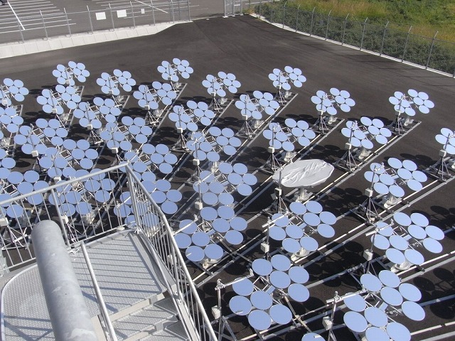 ビームダウン式太陽集光装置（宮崎大学との共同研究）