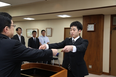 学生表彰の様子