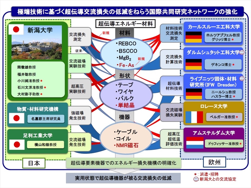 極端技術に基づく超伝導交流損失の低減をねらう国際共同研究ネットワークの強化