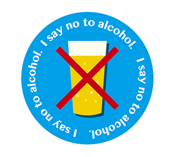 I say no to alcohol.