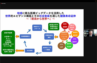 曽根博仁教授（医歯学系）の発表