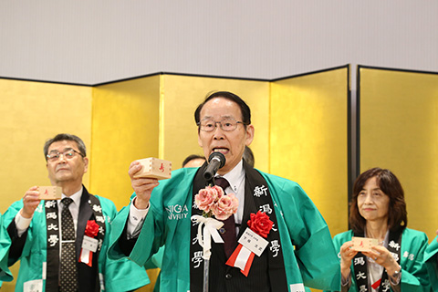 新潟大学元学長下條文武様の写真