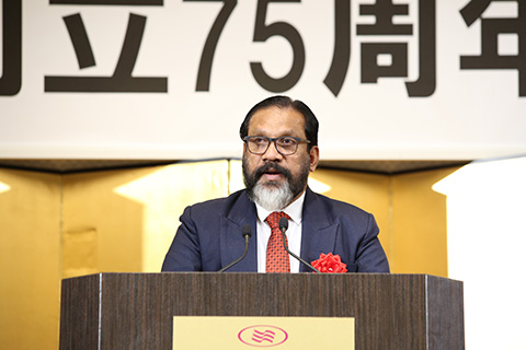 インド宇宙科学技術大学化学部教授・事務局長クルビラージョセフ様の写真