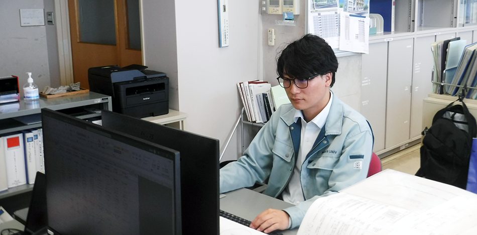 事務作業の様子