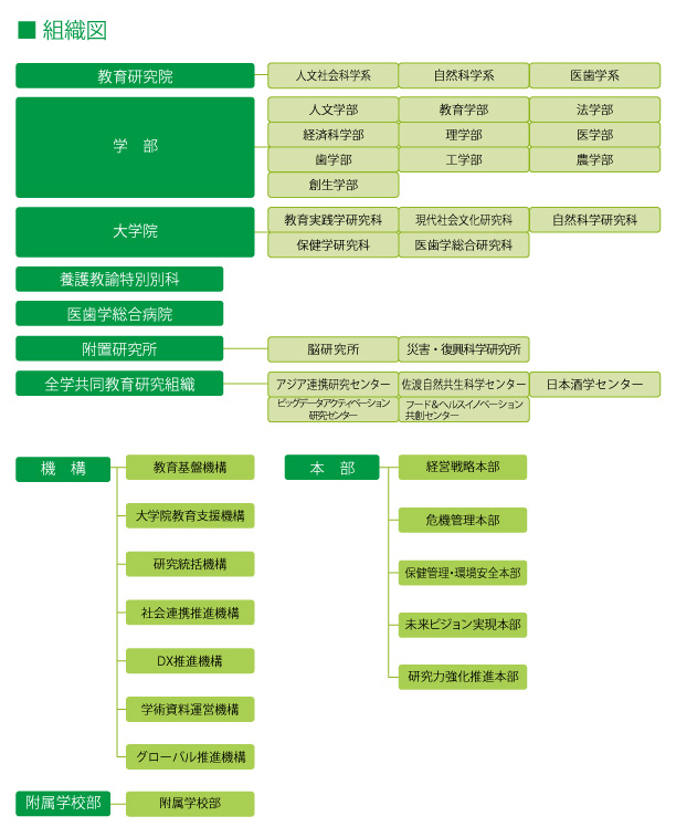 新潟大学組織図