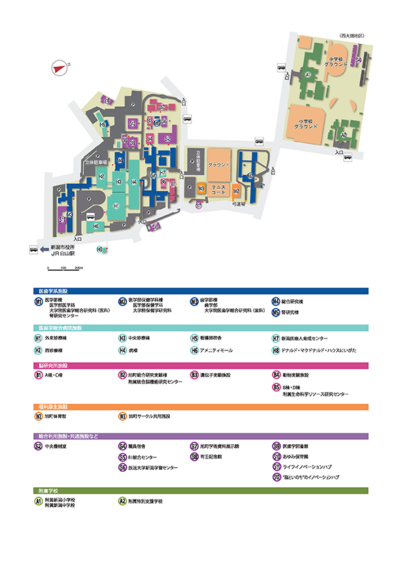 旭町キャンパスマップ