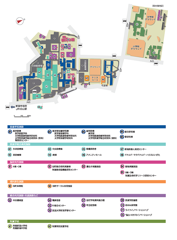 旭町キャンパスマップ
