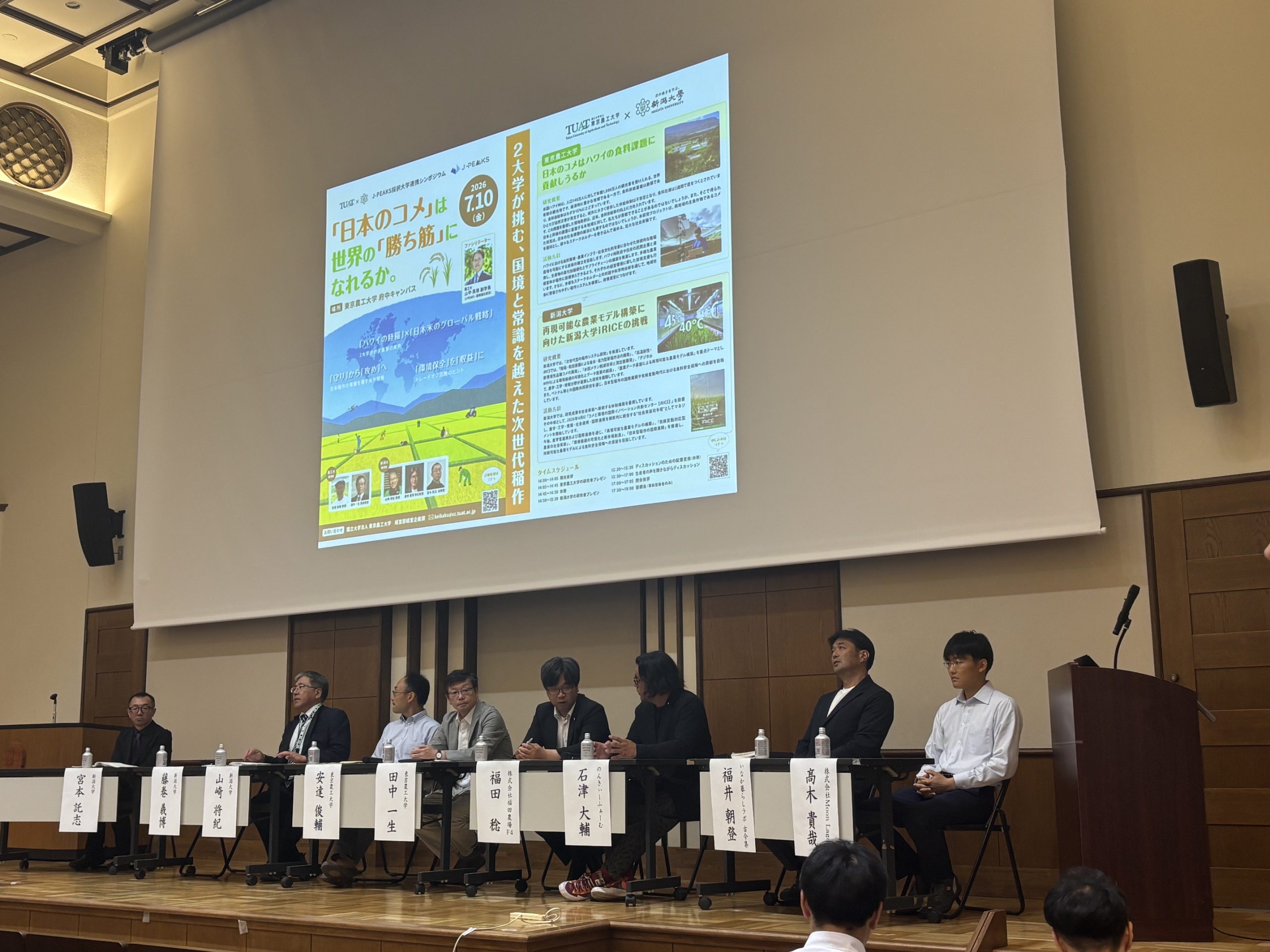 東京農工大学・新潟大学共同シンポジウムを開催しました | ニュース
